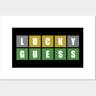 Lucky Guess, Wordle game online Posters and Art